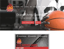 Tablet Screenshot of dragonarmybasketball.com